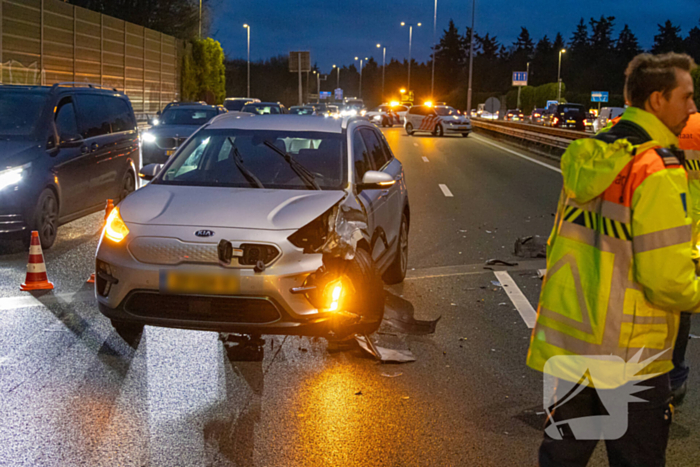Drie voertuigen betrokken bij ongeval op snelweg