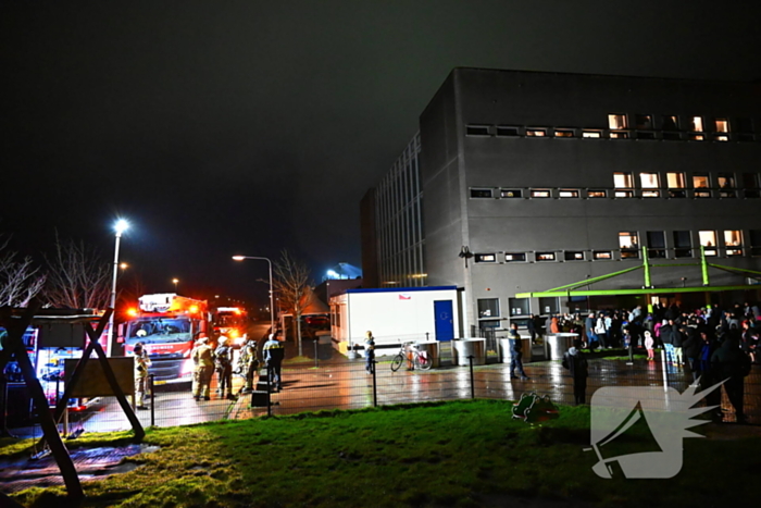 Vluchtelingenopvang ontruimd door brandmelding