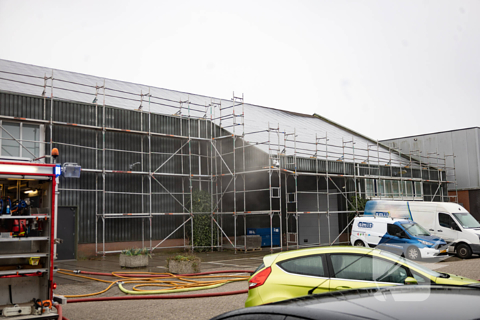 Grote brand in bedrijfspand