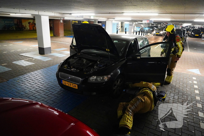 Mogelijk brand in parkeergarage