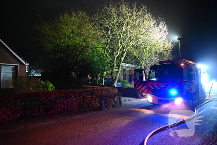 Veel rook bij brand in bijgebouw