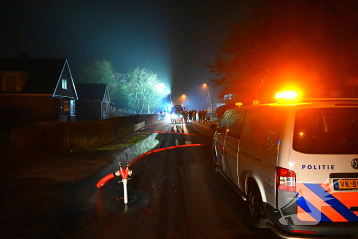 Veel rook bij brand in bijgebouw