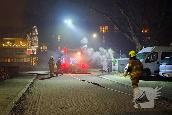 Opnieuw brand in container, politie start onderzoek