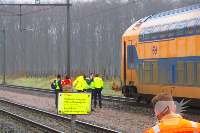 Treinverkeer gestremd door aanrijding met persoon