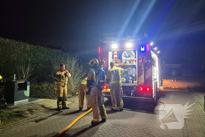 Veel rookontwikkeling bij brand in ondergrondse container