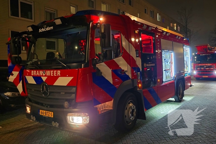 Veel Schade in appartementen gebouw na afsteken van vuurwerk