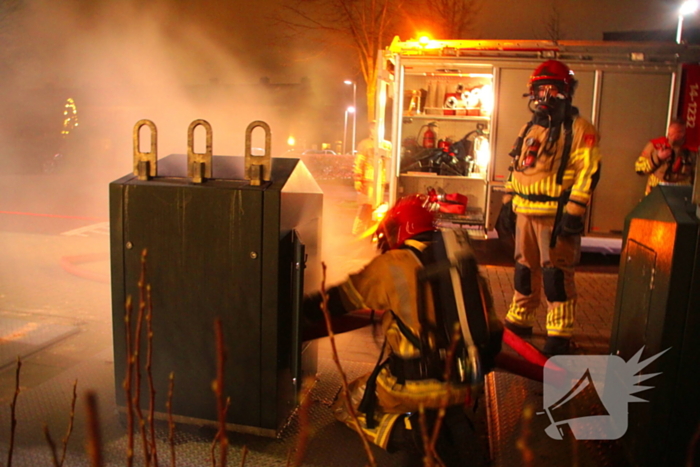 Brand in ondergrondse container gedoofd