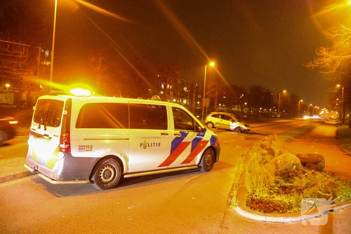 Auto zwaar beschadigd bij ongeval