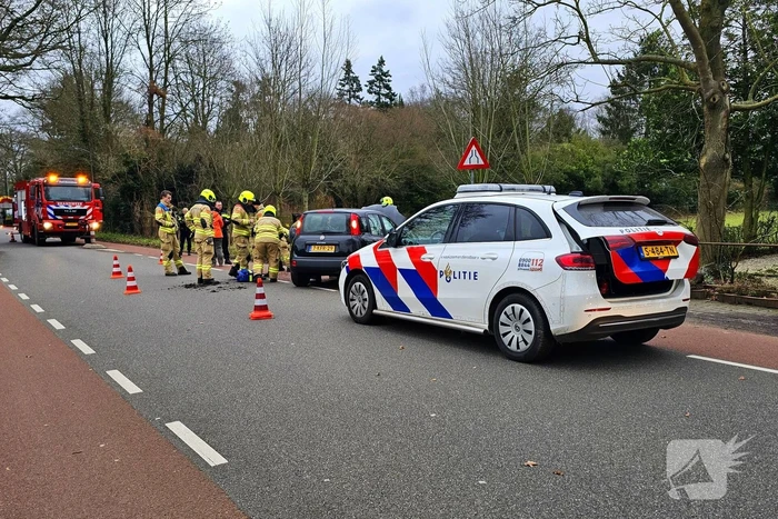 Automobilist eindigt tegen boom