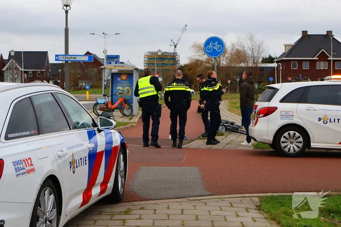 Fietser geschept door automobilist