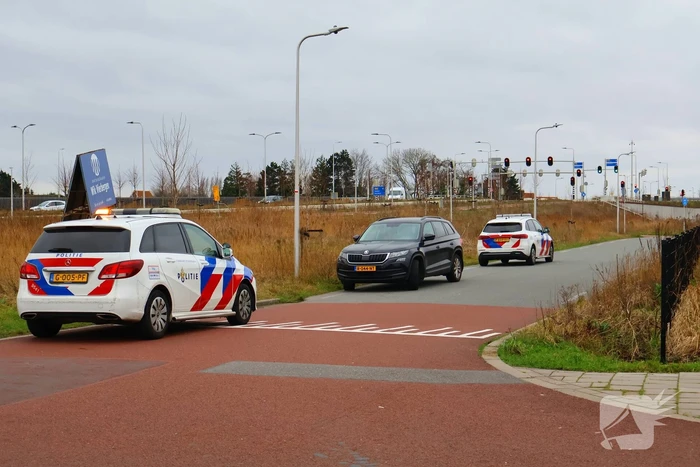 Fietser geschept door automobilist