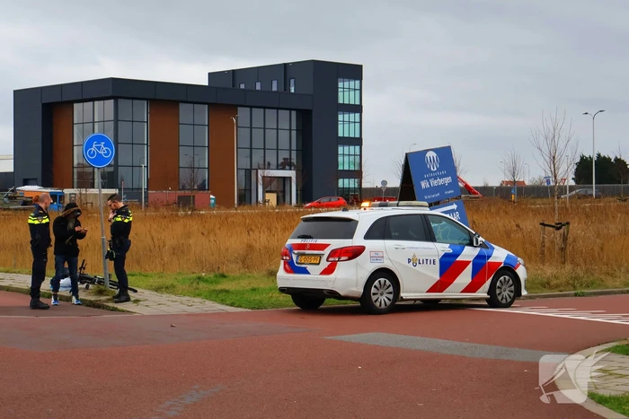 Fietser geschept door automobilist