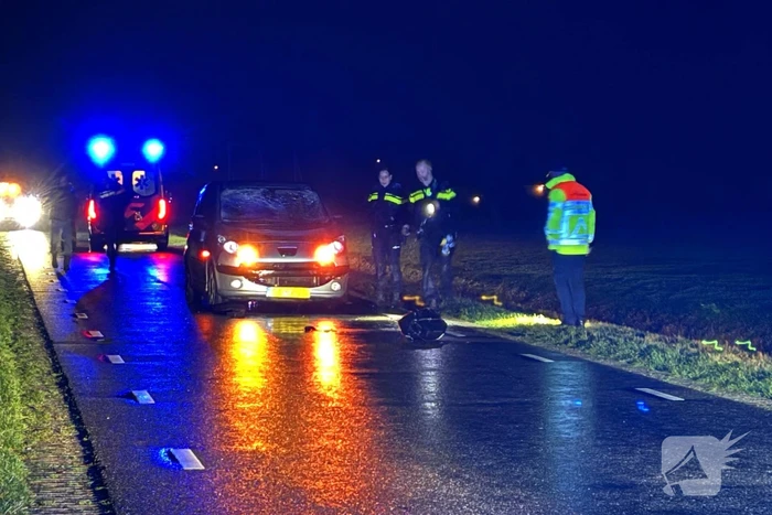 Fietser gewond bij botsing met auto