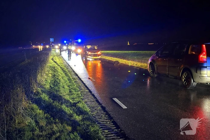 Fietser gewond bij botsing met auto