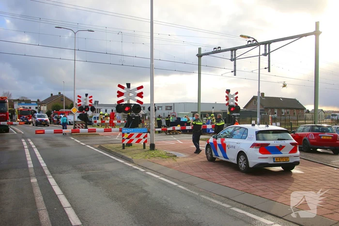 Ernstige aanrijding op spoorwegovergang