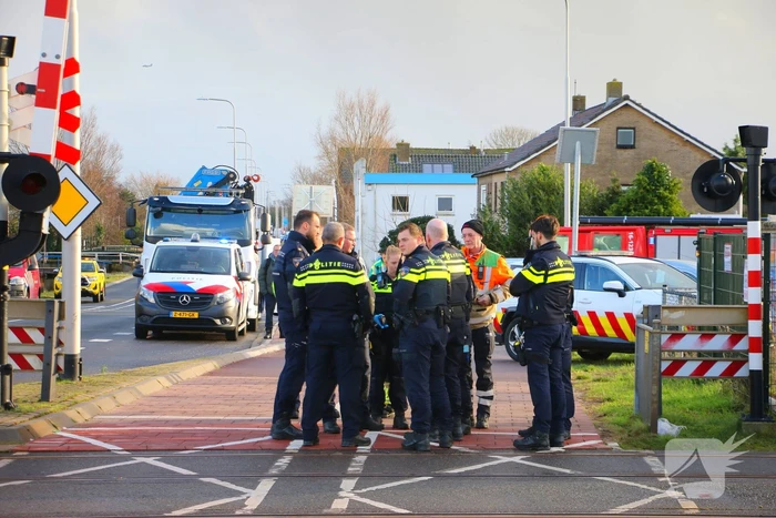 Ernstige aanrijding op spoorwegovergang