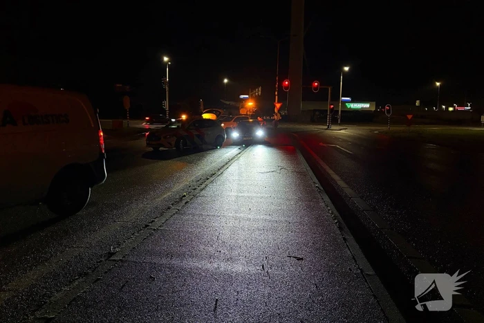 Auto in de slip bij oprit