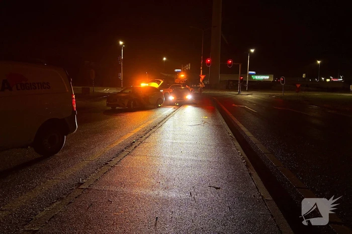Auto in de slip bij oprit