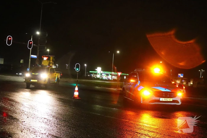 Auto in de slip bij oprit