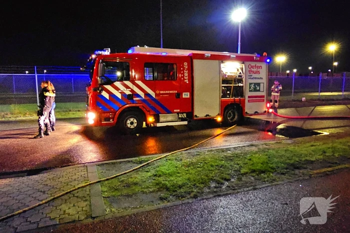 Auto verwoest door brand