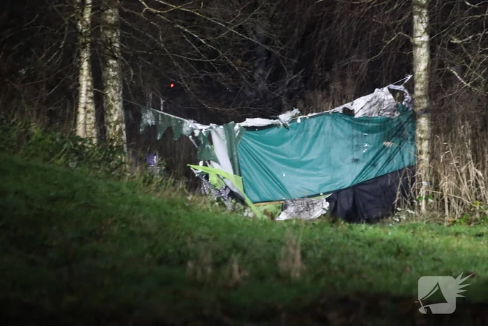 Brandmelding bij onderkomen dakloze