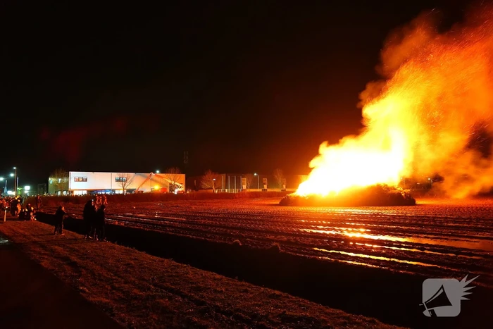 Kerstboom verbranding door brandweer