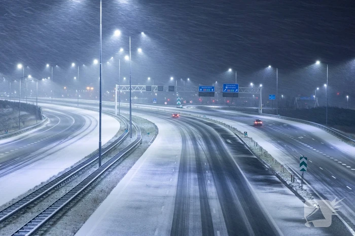 Eerste grote sneeuwval van de winter