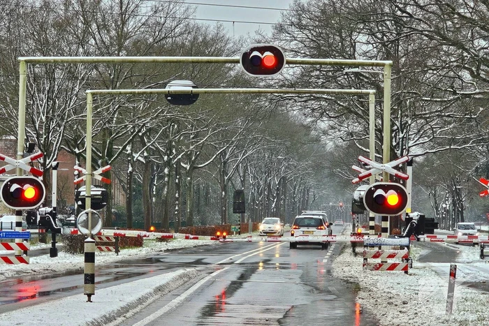 Omleiding door gesloten spoorwegovergangen