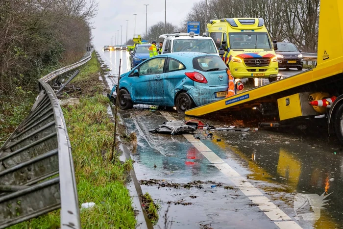 Meerdere voertuigen betrokken bij ongeval