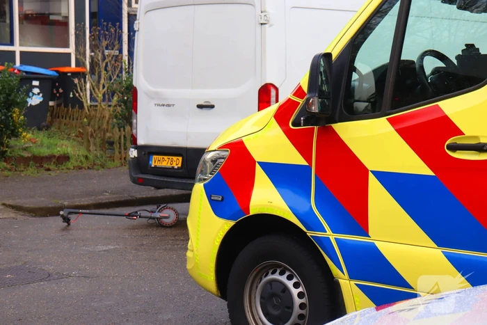 Ongeval tussen bezorger en bestuurder elektrische step