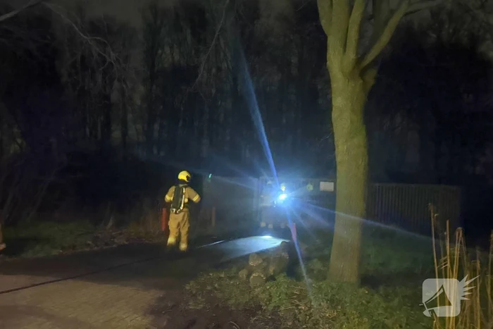 Buitenbrand bij een hekwerk