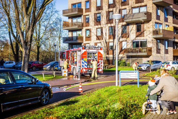 Personenwagen verwoest door brand