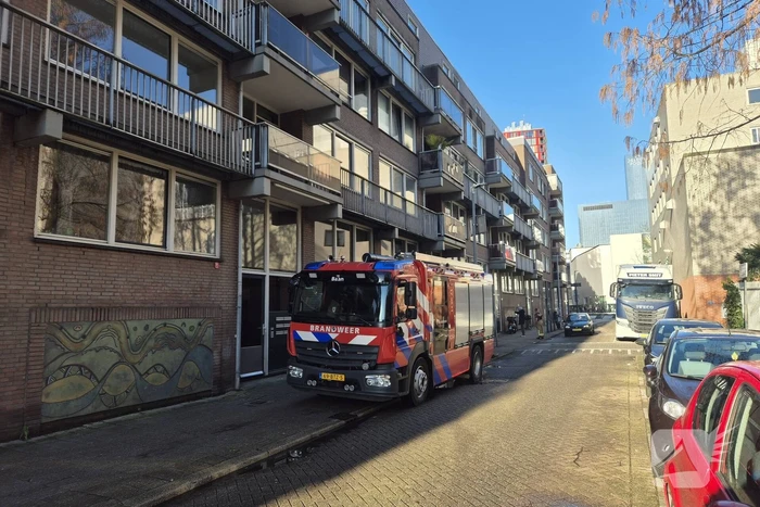Gebouw vol stoom door lekkage