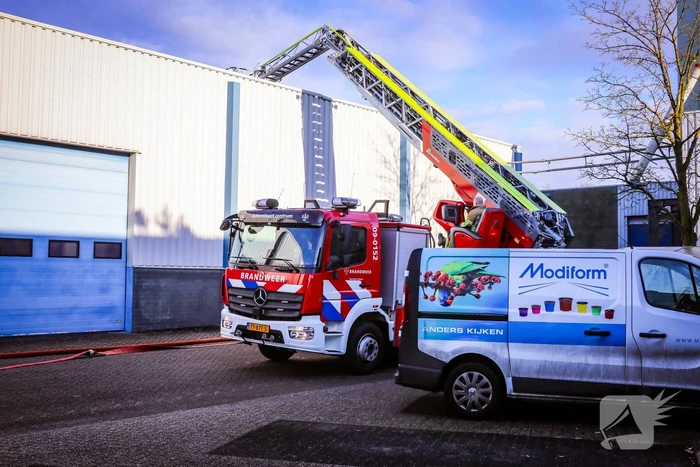 Brand bij verpakkingsbedrijf