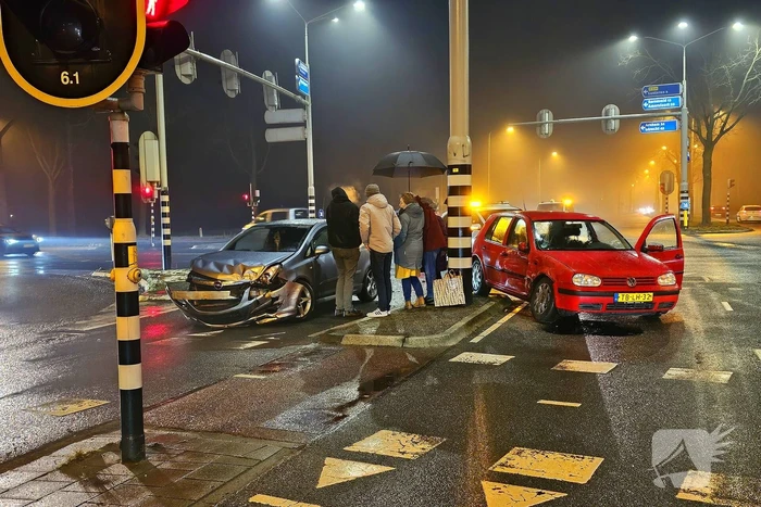 Verkeershinder door aanrijding met auto's
