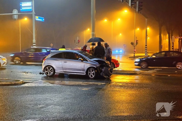 Verkeershinder door aanrijding met auto's
