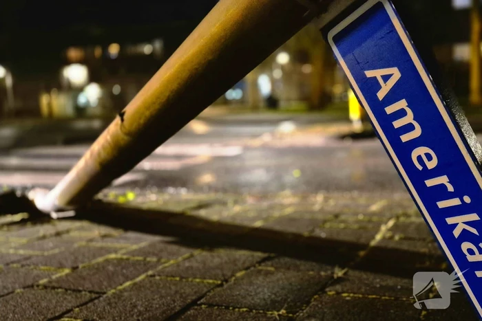 Beschonken bestuurder vliegt over rotonde