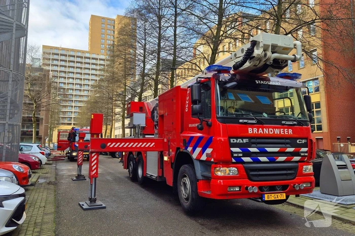 Flatbewoners geavacueerd bij brand in flatwoning