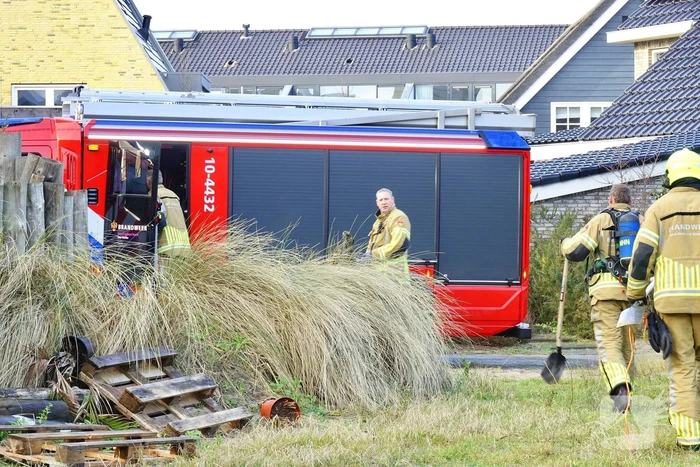 Brand in bosschage snel onder controle