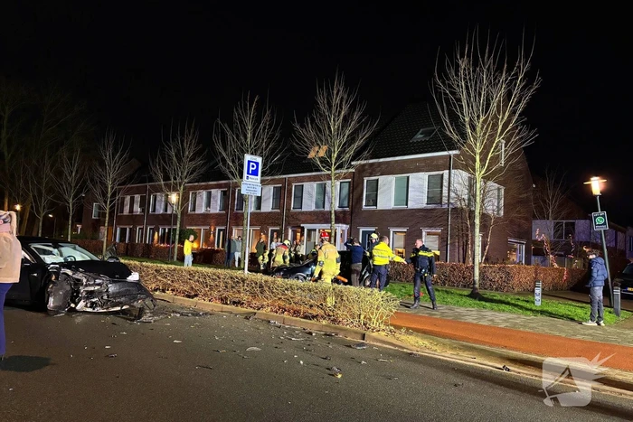 Forse schade bij frontale botsing