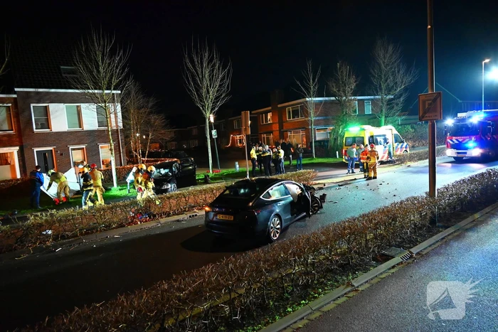 Forse schade bij frontale botsing