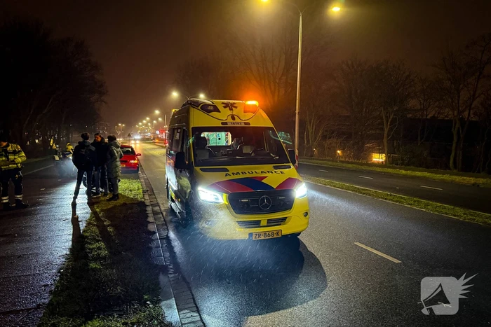 Scooterrijder komt ten val bij aanrijding