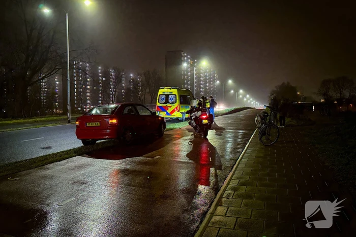 Scooterrijder komt ten val bij aanrijding