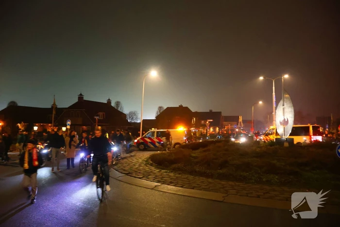 Politie grootschalig aanwezig bij bekerwedstrijd