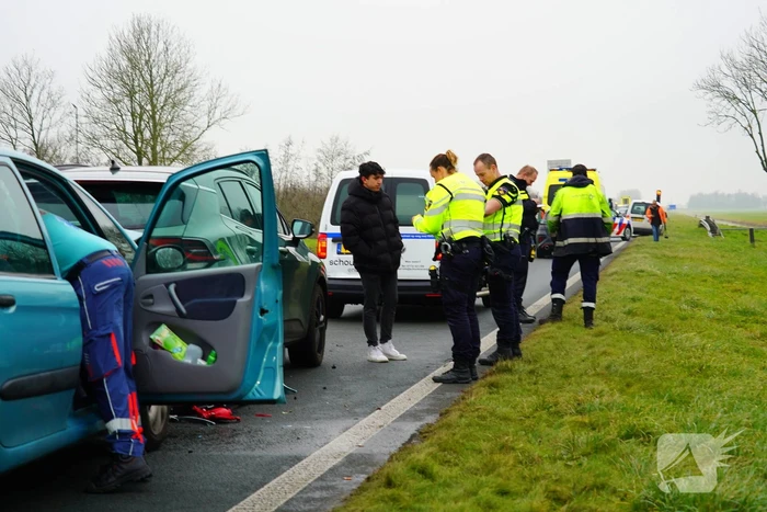 Drie voertuigen betrokken bij ongeval