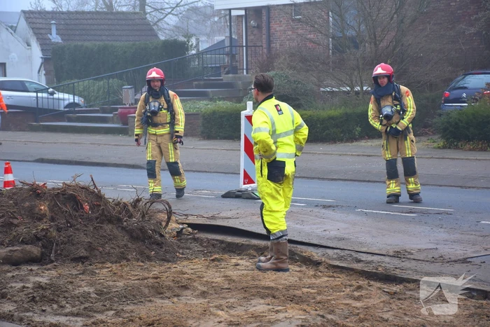 Verwijderen boomstronk veroorzaakt gaslekkage