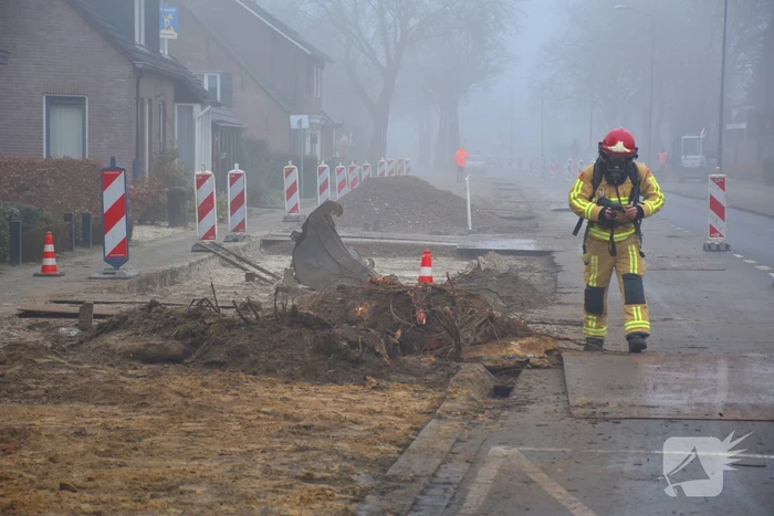 Verwijderen boomstronk veroorzaakt gaslekkage