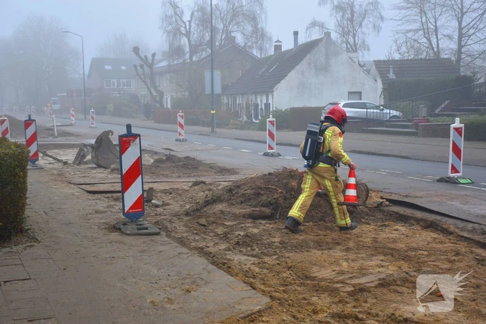 Verwijderen boomstronk veroorzaakt gaslekkage