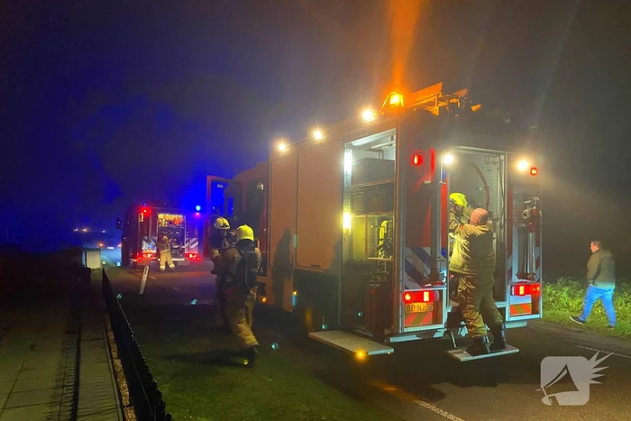 Brandweer groots ingezet voor woningbrand