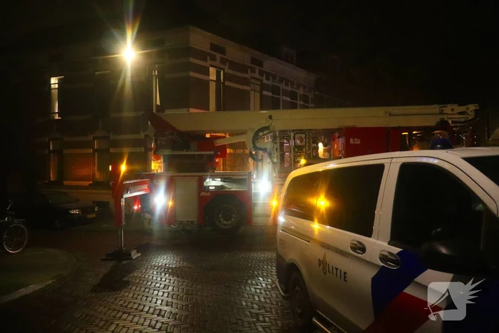 Brandweer ingezet voor een woning brand